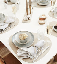 LINDDNA Dinner Mat Curve - NUPO Sand