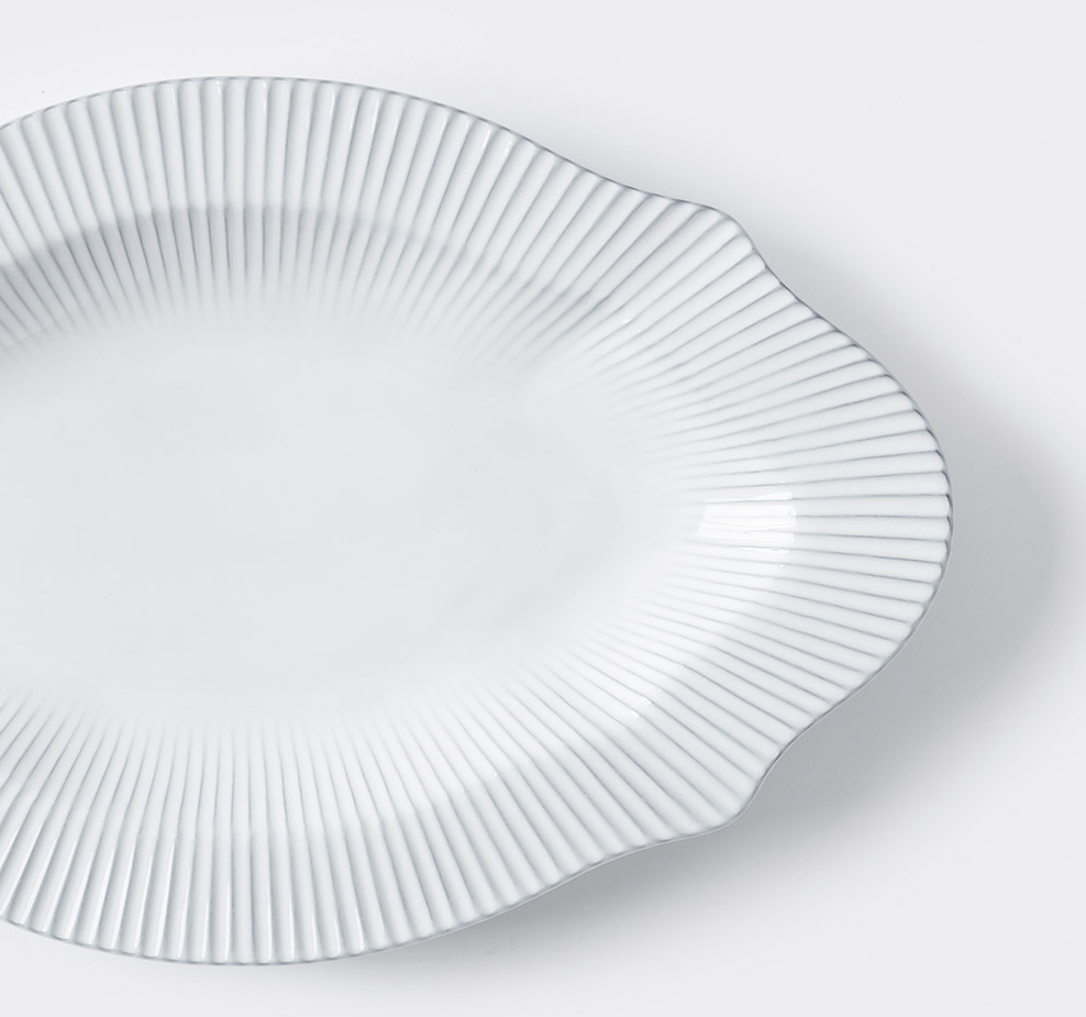 [SSUEIM] Blanc Pleats centrepiece plate