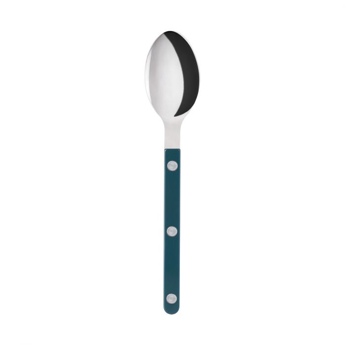 Sabre Paris- Bistrot Shiny Solid Tea spoon, Aqua marine