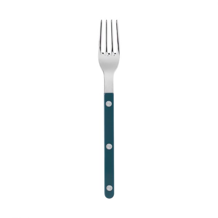 Bistrot Shiny Solid Dinner fork, Aqua marine