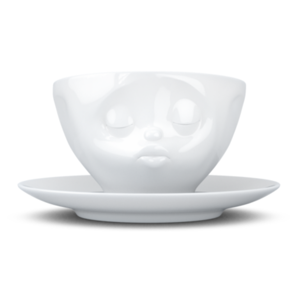 [Tassen] Coffee Cup "Kissing" white, 200 ml