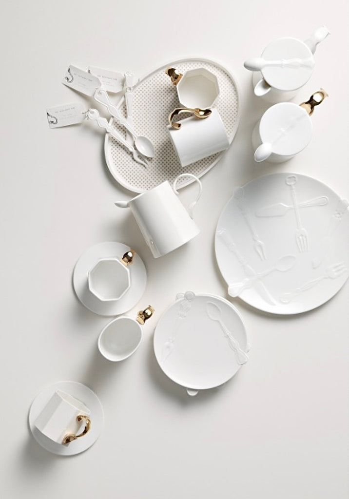 [HAYOON KIM] Cutlery collection Tea cup and saucer - folk handle