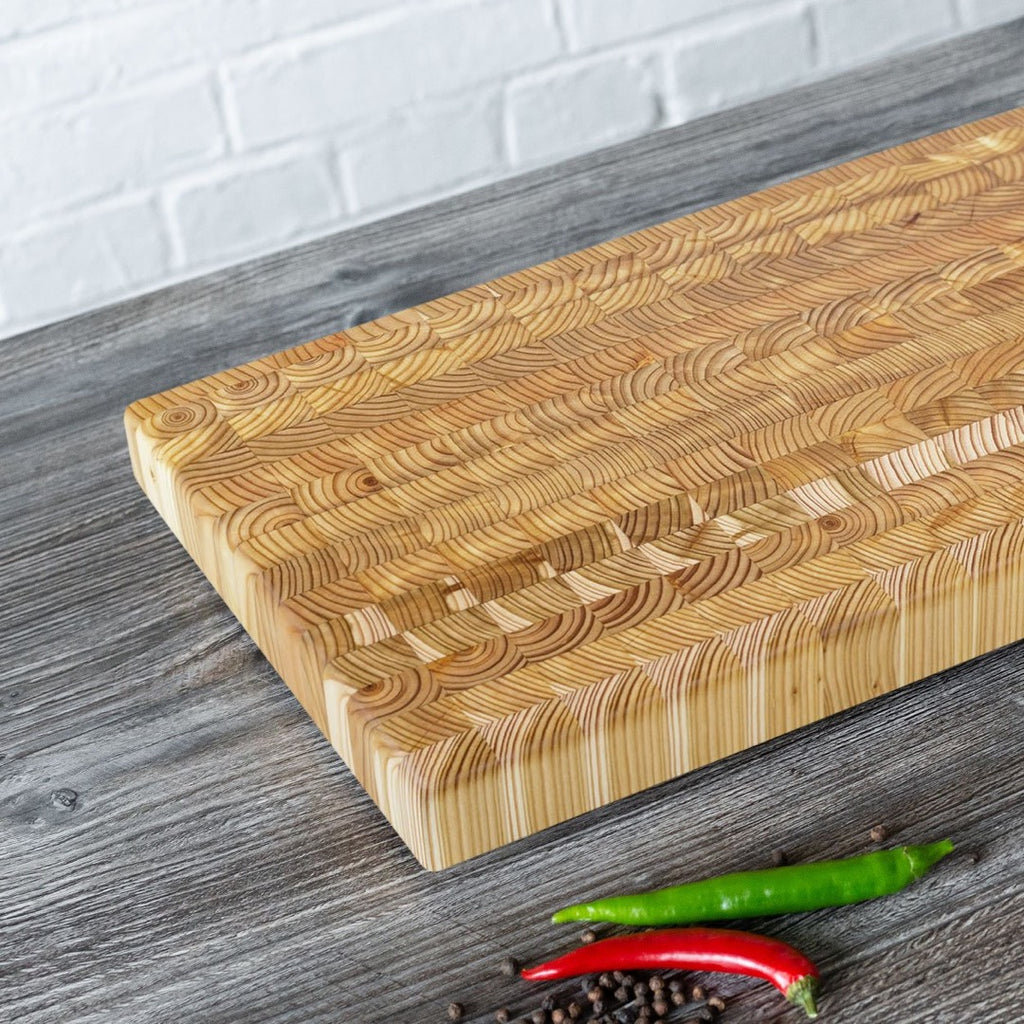 [Larch Wood] End-Grain Small cutting board